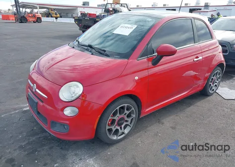2012 Fiat 500 Sport z USA, uszkodzony, nr VIN 3C3CFFBR8CT385863